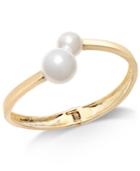 I.n.c. Gold-tone & Imitation Pearl Bangle Bracelet, Created For Macy's
