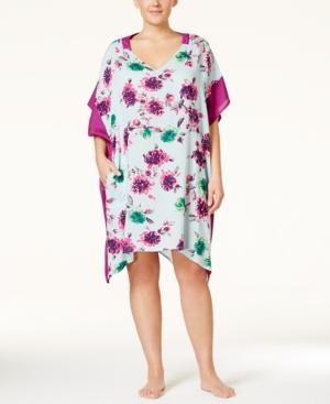 Dkny Plus Size Floral Print Caftan