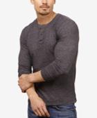 Lucky Brand Men's Mock Neck Button Henley