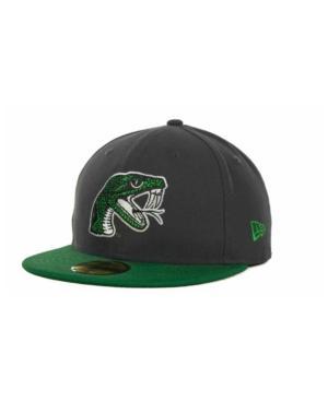 New Era Florida A&m Rattlers 2 Tone Graphite And Team Color 59fifty Cap