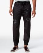Guess Men's Chintz Embroidered Jogger Pants