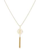 Vera Bradley Signature Filigree Tassel Necklace