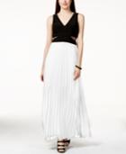 Xscape Illusion-sides Sleeveless Evening Gown