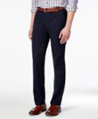 Vince Camuto Men's Navy Seersucker Stripe Slim-fit Stretch Cotton Pants