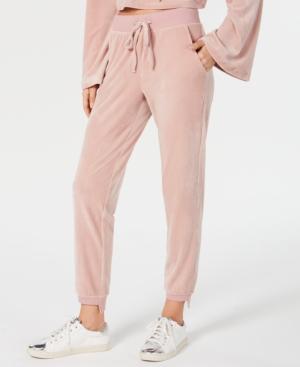 Material Girl Juniors' Step-hem Velour Sweatpants, Created For Macy's