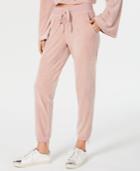 Material Girl Juniors' Step-hem Velour Sweatpants, Created For Macy's