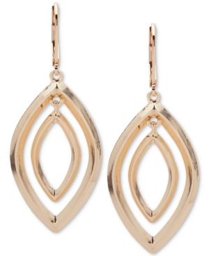 Anne Klein Silver-tone Orbital Drop Earrings