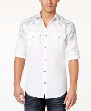 Inc International Concepts Men's Starett Embroidered Shirt