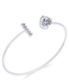 Inc International Concepts Silver-tone Crystal Bar Cuff Bracelet, Only At Macy's