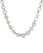 Carolee Gold-tone Imitation Pearl & Pave Collar Necklace