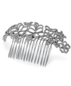 I.n.c. Woman Silver-tone Pave Floral Hair Comb, Created For Macy's