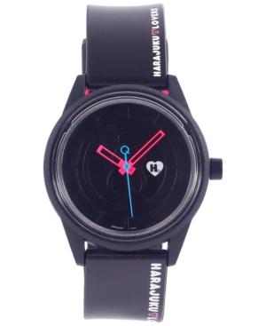 Harajuku Lovers Unisex Solar Emoji Black Strap Watch 40mm Hl2322