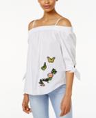 Bcx Juniors' Applique Off-the-shoulder Top