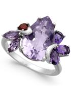 Multi-gemstone Statement Ring (4-3/8 Ct. T.w.) In Sterling Silver