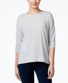 Kensie Long-sleeve Crew-neck Sweater