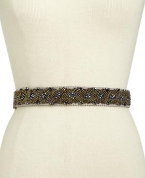 I.n.c. Clustered Beaded Stretch Belt, Created For Macy's