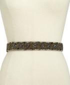 I.n.c. Clustered Beaded Stretch Belt, Created For Macy's