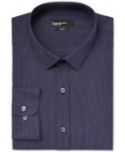 Bar Iii Slim-fit Navy Thin Stripe Dress Shirt, Only At Macy's