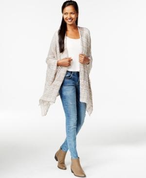Collection Xiix Marled Wave Stitch Ruana