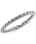Esquire Men's Jewelry Link Bracelet In Stainless Steel, Created For Macy's