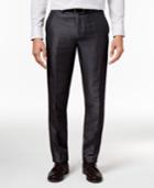 Calvin Klein Men's Slim-fit Micro-herringbone Pants