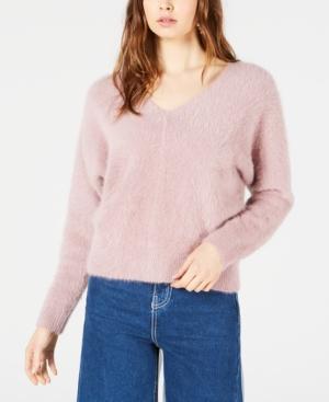 Sage The Label Cropped Fuzzy Sweater