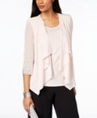 Msk Embellished Chiffon Jacket & Shell