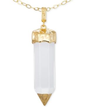 Sis By Simone I Smith Clear Crystal Pendant Necklace In 18k Gold Over Sterling Silver