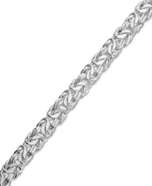 "giani Bernini Sterling Silver Bracelet, 7-1/2"" Byzantine Bracelet"