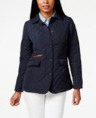 Jones New York Packable Faux-leather-trim Quilted Barn Jacket
