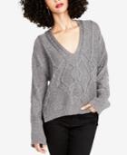 Rachel Rachel Roy Split-sleeve Cable-knit Sweater