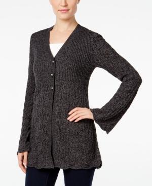 Style & Co. Ribbed Scalloped-hem Cardigan, Only At Macy's