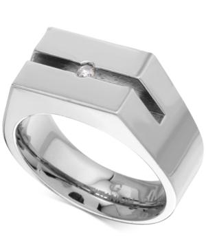 Men's Diamond Accent Ring In Titanium