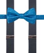 Alfani Men's Franklin Geometric Bow Tie & Suspender Set, Only At Macy's
