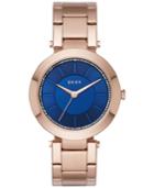 Dkny Women's Stanhope Rose Gold-tone Stainless Steel Bracelet Watch 36mm Ny2575