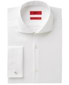 Hugo Boss Men's Slim-fit White French Cuff Dress Shirt