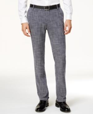Vince Camuto Men's Slim-fit Textured Cuffed Pants