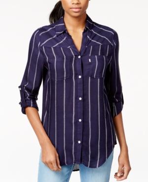 Levi's Striped Roll-tab-sleeve Shirt