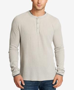 William Rast Men's Kurt Waffle-knit Henley