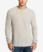 William Rast Men's Kurt Waffle-knit Henley