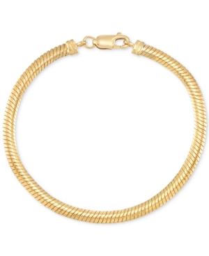 Reversible Omega Bracelet In 14k Yellow And White Gold