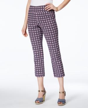 Charter Club Iconic-print Capri Pants, Only At Macy's