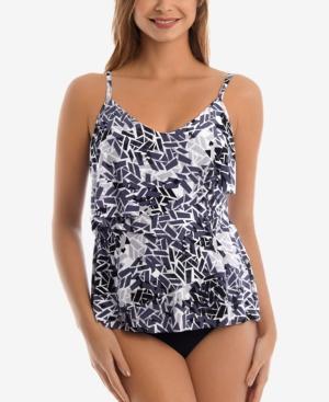 Magicsuit Chloe A Million Pieces Printed Tiered Tankini Top Women's Swimsuit