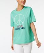 Love Moschino Cotton Peace Graphic T-shirt