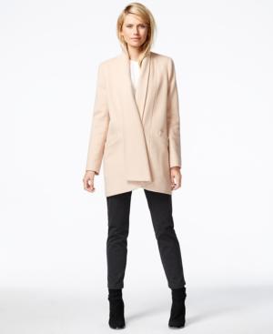 Calvin Klein Draped Shawl-collar Coat