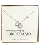 Cathy's Concepts Personalized Bridesmaid Necklace
