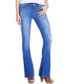 Celebrity Pink Jeans Juniors' Ripped Low-rise Flare Jeans, Medium Wash