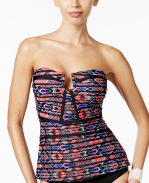 Island Escape Antigua Tribal-print Tankini Top Women's Swimsuit