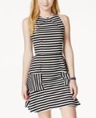Xoxo Juniors' Striped Side-tiered Fit-and-flare Dress