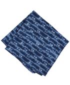 Bar Iii Men's Indigo Tie Dye Print Pocket Square, Only At Macy's